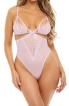 OH LA LA CHERI VERA LACE & MESH TEDDY