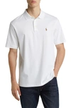 Polo Ralph Lauren Icon Logo Slim Fit Pique Polo In White