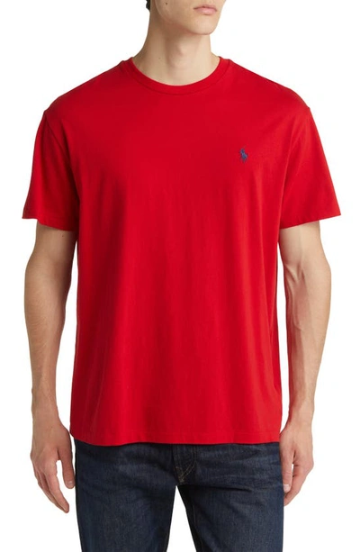 Polo Ralph Lauren Red Logo-embroidered Cotton T-shirt