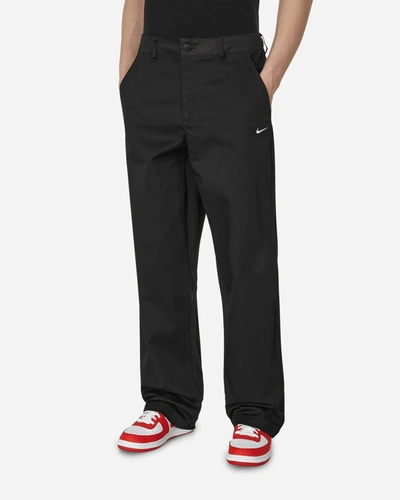 Nike Life Stretch Cotton Chino Trousers In Black