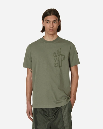 Moncler Born To Protect Logo T-shirt In Green