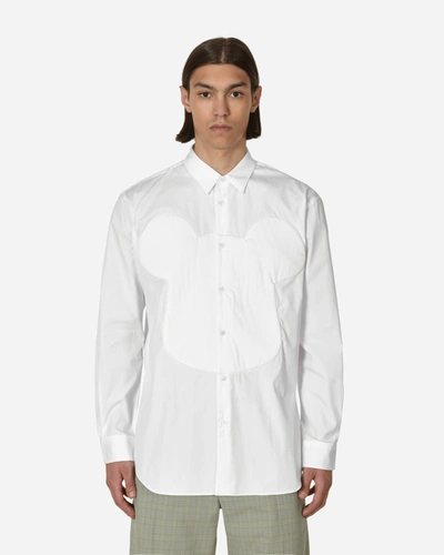 Comme Des Garçons Shirt Be@rbrick Head Cotton Shirt In White