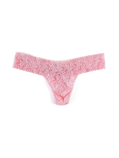 Hanky Panky Signature Lace Low Rise Thong Pink Lady