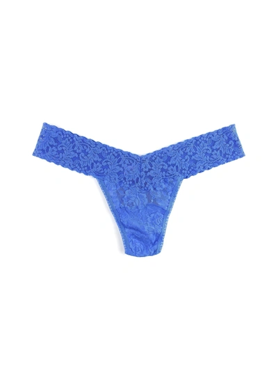 Hanky Panky Signature Lace Low Rise Thong Sea Blue