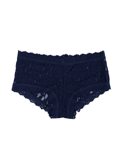 Hanky Panky Signature Lace Boyshort Navy In Blue