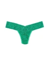 Hanky Panky Signature Lace Low Rise Thong In Green