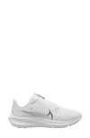 Nike Air Zoom Pegasus 39 Running Shoe In White/metallic Silver/pure Platinum
