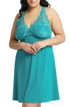 Fleur't Belle Epoque Fuller Cup Lace Chemise In Key West