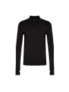 Pangaia Men's Plant-stretch Long Sleeve Half-zip Top — Black In Black