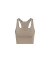 Pangaia Women's Plant-stretch Compressive Sports Bra — Taupe In Taupe