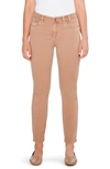 Nic + Zoe Color Mid Rise Ankle Straight Leg Jeans In Mochachino