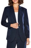 Nic + Zoe Nic+zoe Work It Single Button Blazer In Dark Indigo