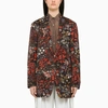 DRIES VAN NOTEN FLORAL-PATTERNED SINGLE-BREASTED JACKET,0104036078/M_DRVNO-352_323-XS