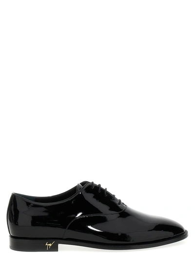 Giuseppe Zanotti Booty Lace Up Shoes In Black