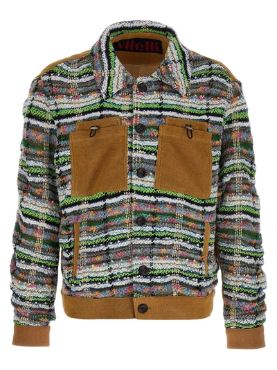 VITELLI WARP CORK CASUAL JACKETS, PARKA MULTICOLOR