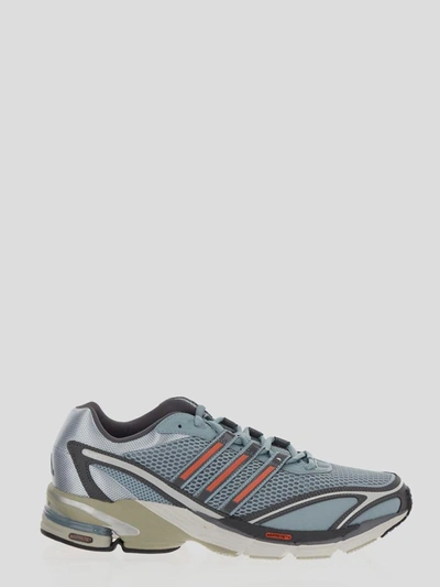 Adidas Originals Sneakers In <p>adidas Original Lace-up Sneaker In Light Blue Mesh With Dark Grey, Orange And Light Grey Details
