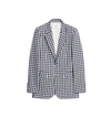 Ami Alexandre Mattiussi Karierter Blazer In Blue/blue