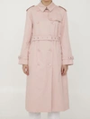 Burberry The Kensington Heritage Trench Coat In Pink
