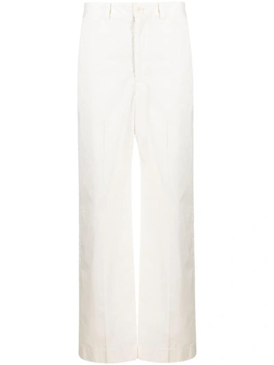 Lemaire Chino Pants Clothing In Wh001 Chalk