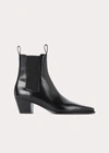 Totême Toteme Woman Ankle Boots Black Size 11 Leather In Black