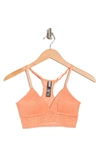 Dkny Modern Lace Longline Bralette Dk4021 In Guava