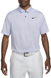 Nike Tour Dri-fit Adv Jacquard Golf Polo Shirt In Purple