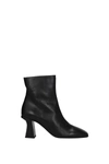 FURLA ANKLE BOOTS SIRENA LEATHER BLACK