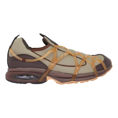 Nike Alpha Project Air Kukini Mesh, Leather And Tpu Sneakers In Brown