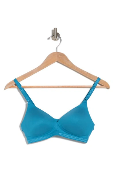 Warner's Warners Cloud 9 Super Soft Wireless Lightly Lined Comfort Bra 1269 In Blue Moon