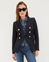 Veronica Beard Miller Dickey Jacket In Navy/denim-blue