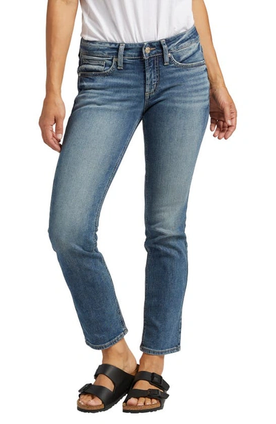 Silver Jeans Co. Low-rise Britt Straight Jean In Indigo Denim In Blue