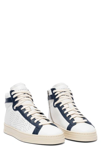 P448 Taylor High Top Trainer In White