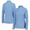 Peter Millar Blue The Players Printed Raglan Perth Quarter-zip Top In Blue