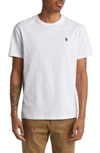 Polo Ralph Lauren Heavy Cotton T-shirt With Logo Embroidery In White