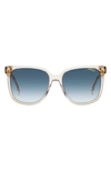 CARRERA EYEWEAR 55MM RECTANGULAR SUNGLASSES