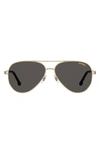 CARRERA EYEWEAR 58MM AVIATOR SUNGLASSES