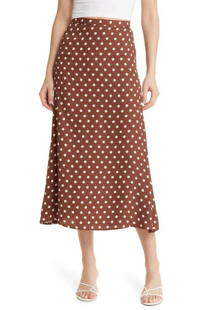 Reformation Bea Midi Skirt In Au Lait