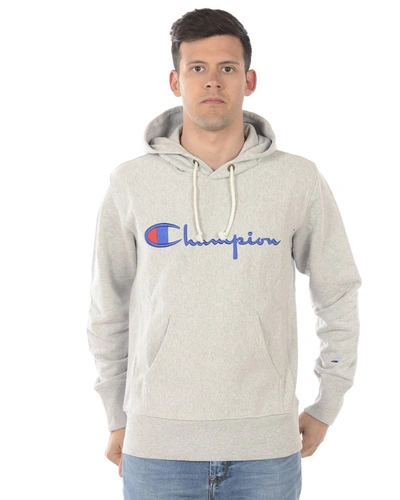 Champion Sweatshirt Hoodie In Grey