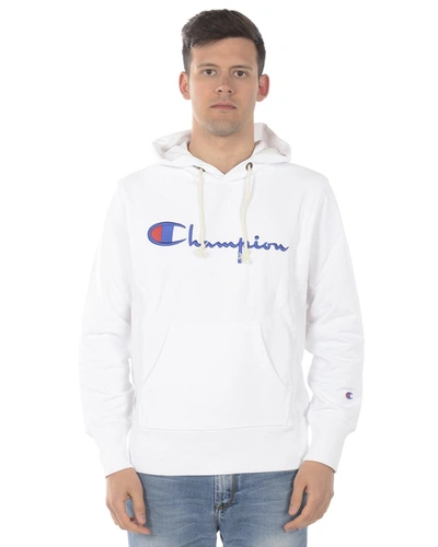 Champion Sweatshirt Hoodie In White