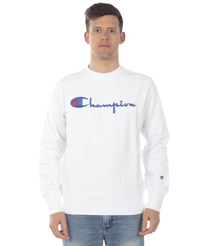 Champion Sweatshirt Hoodie In White