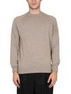 Drumohr Cashmere Sweater With Cross-neck Design In Grey