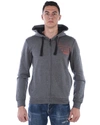 Ea7 Emporio Armani Sweatshirt Hoodie In Grey