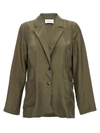 P.a.r.o.s.h Green Habotay Jacket In Green