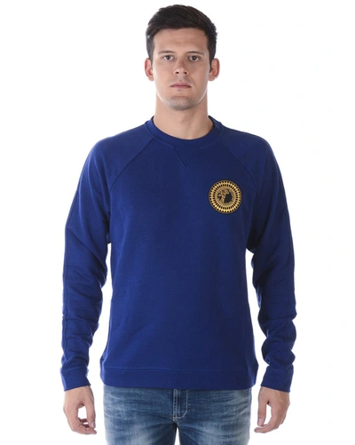 Versace Collection Sweatshirt Hoodie In Blue