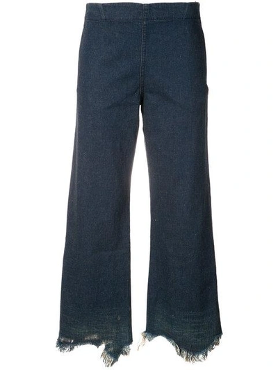 Rachel Comey Frayed Hem Jeans - Blue