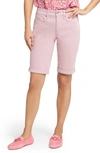 Nydj Briella Cuffed Bermuda Shorts In Vintage Pink