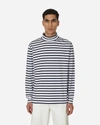 NOAH BRETON STRIPE TURTLENECK NAVY / WHITE