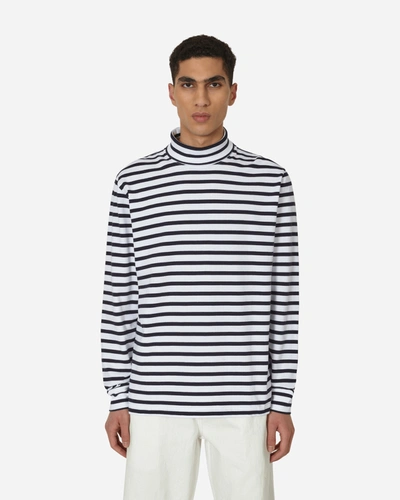 Noah Breton Stripe Turtleneck Navy / White In Multicolor