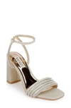 Badgley Mischka Kameryn Ankle Strap Sandal In Platino