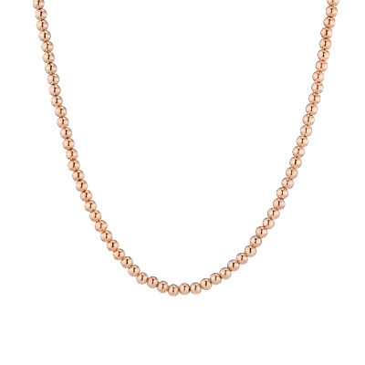 Aurate New York Gold Ball Necklace In Rose